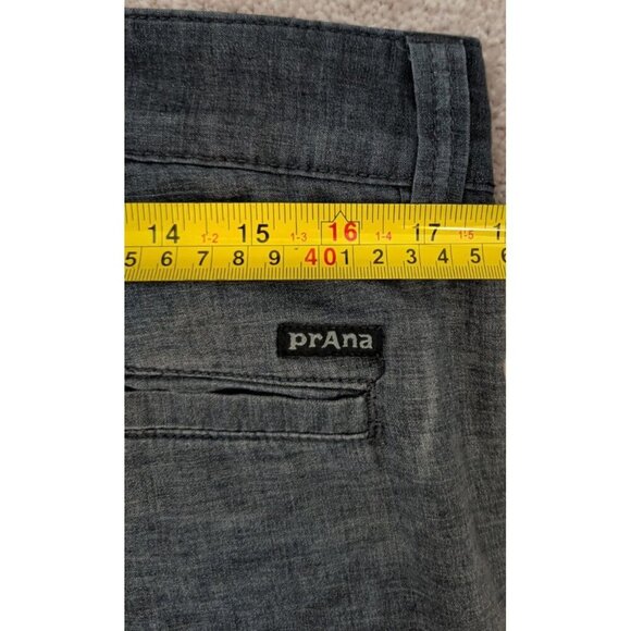 PrAna Pants Mens W36xL30 Gray Lightweight Hemp Slim Outdoors Walking Utility - Picture 13 of 15